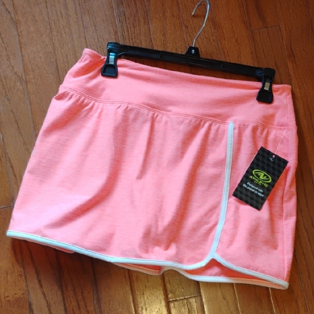 Athletic Works Coral Neon Mini Skirt